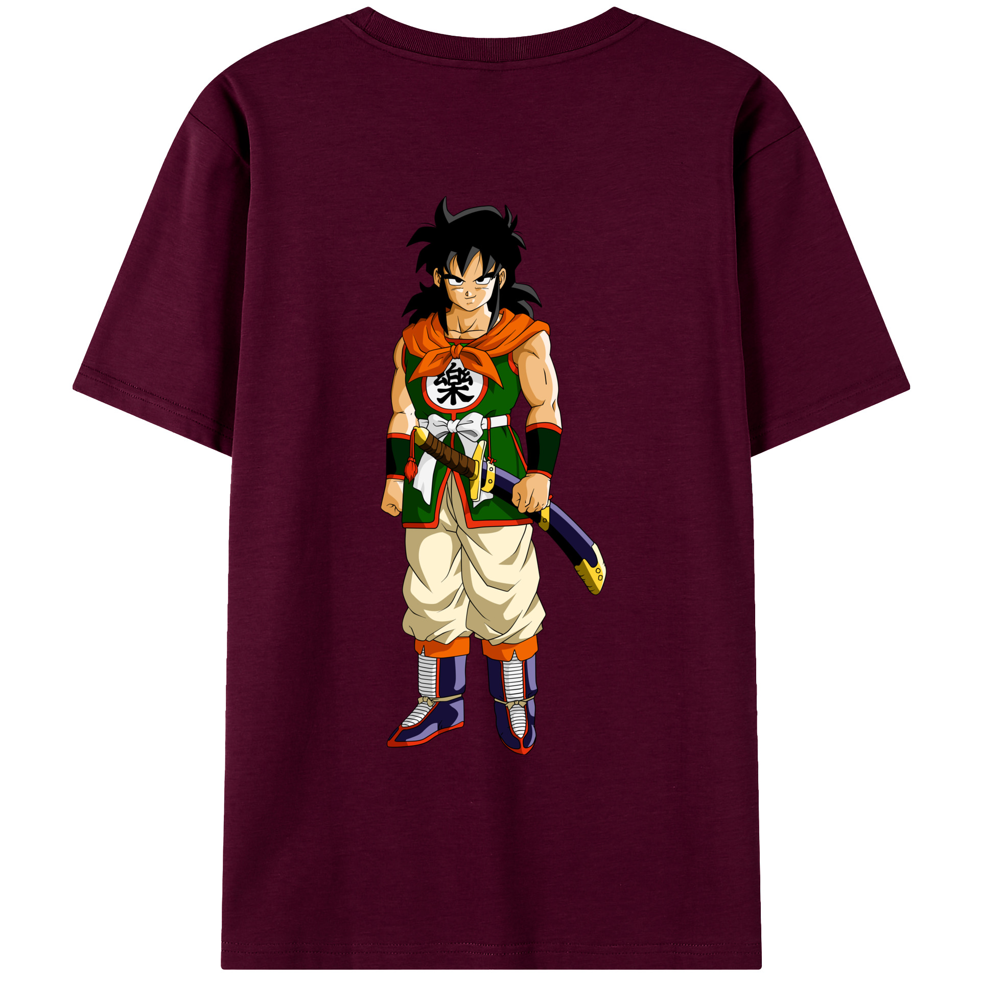 （画像用） ドラゴンボール ヤムチャ DRAGON BALL Yamcha レディース半袖Tシャツ(バックプリント)